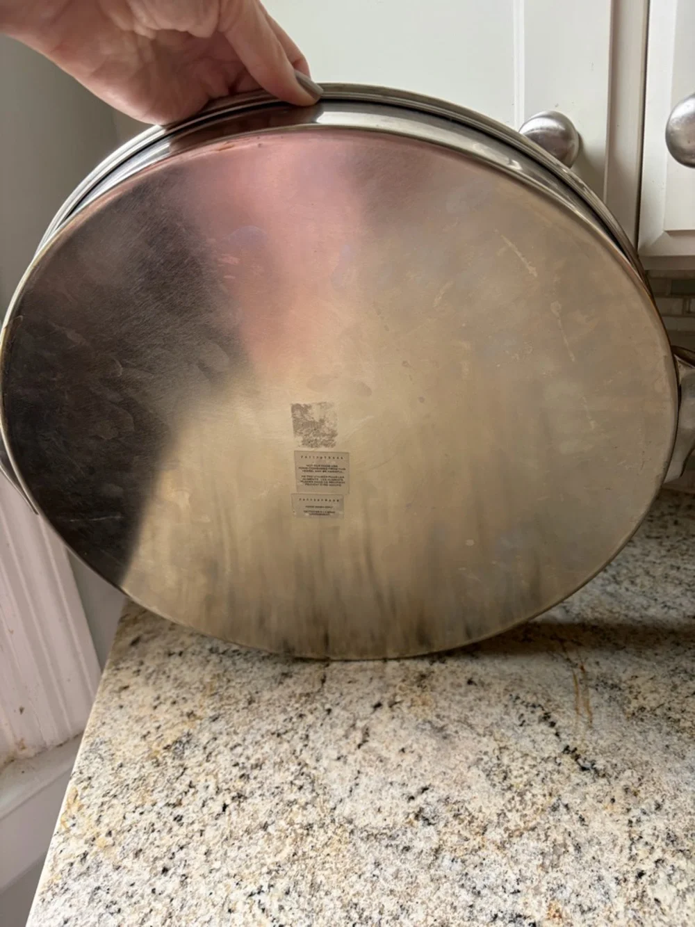Harrison Round Serving Tray Pottery Barn NO monogram